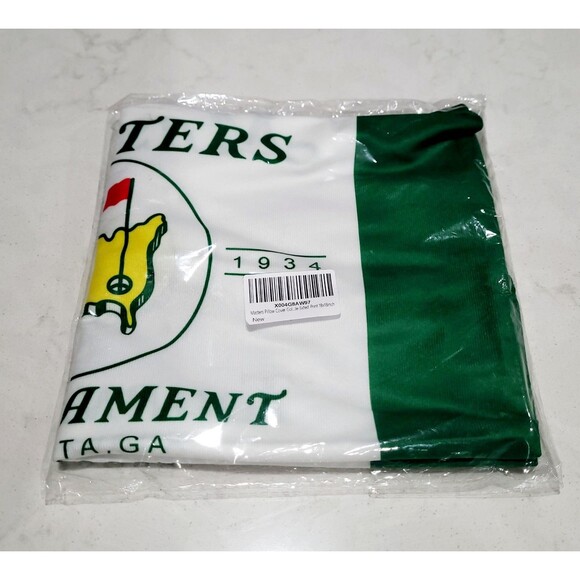 Masters Pillow Cover Golf Enthusiasts Decorative 18"X18" Double Sided Velvet NEW - Picture 6 of 7